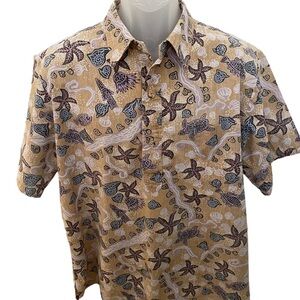 KAHALA Aloha Hawaiian Reverse Print Shirt Men XL